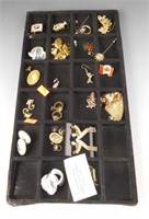 Lot # 4107 - Tray lot of costume jewelry: