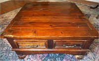 PASS THRU DRAWER COFFEE TABLE