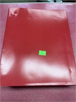 19 red two pocket folders