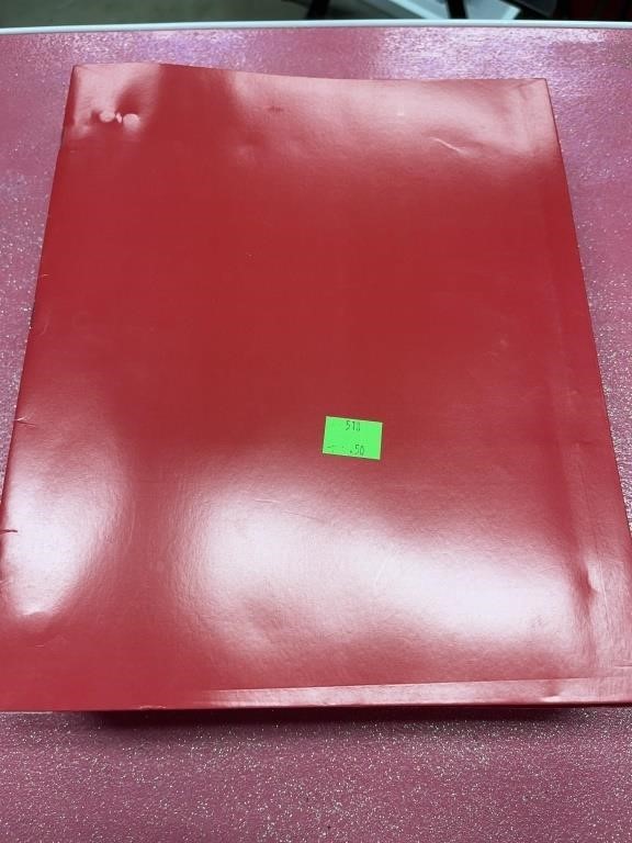 19 red two pocket folders
