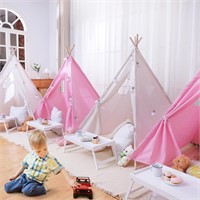 4 Pack Teepee Tents for Kids  63 Inch