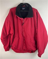 Vintage White Sierra Red Fleece Lined Jacket L