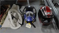 Poles /(2) Helmets Lot