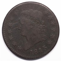1813 Classic Head Large Cent VG Detail