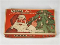 ANTIQUE NOMA MAZDA DETECTOR CHRISTMAS LIGHT SET