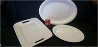 Platters- small oval is corning/large oval is