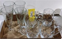 Etched Crystal Pilzners & Crystal Mugs