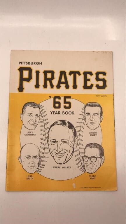 1965 Pittsburgh Pirates Baseball Yearbook