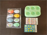 Easter Eggs, Egg Molds, Stickers