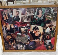 Framed gone with the wind puzzle approx 45x36