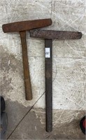 Pair of blacksmith hammers