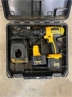 DEWALT DRILL/CHARGER/EXTRA BATTERY