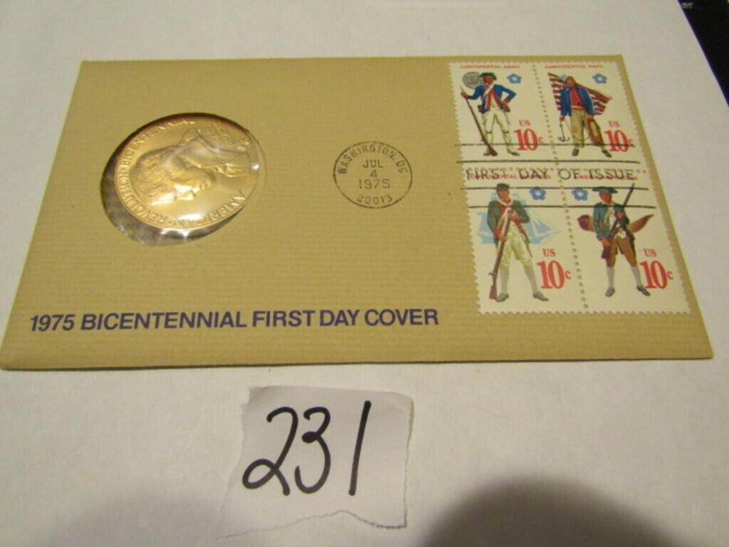 1975 BICENTENNIAL FIRST DAY COVER COMMEMORATIVE