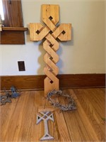Wood Crosses and Crown of Thorns - Crosses are