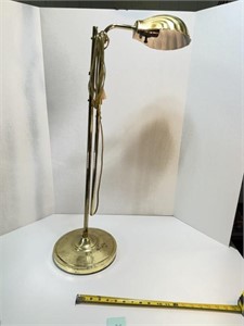 Brass Sea Shell Shade Adjustable Floor Lamp