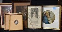 6 ASSORTED PICUTRES & FRAMES