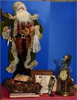 ASSORTED CHRISTMAS ITEMS & KUNDO CLOCK