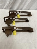 3 forged Collins rabbit traps decommissioned