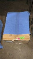 Box of 50 blue shop rags