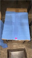 Box of 50 blue shop rags