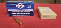 PPU 308 Winchester Cartridges, Qty 20,