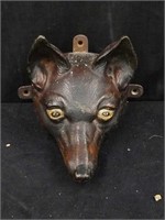 Antique cast iron fox head