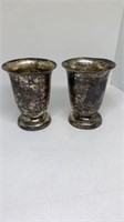 Pair of sterling goblets stamped sterling 42-2,