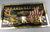 Glass painted art Skandanavian SS & BF
