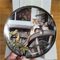 "surprise visit" collector plate w/certificate