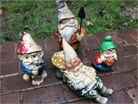 Lot of 4 Garden Gnomes