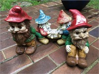 Lot of 3 Garden Gnomes