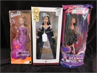 (3) BARBIES IN BOXES-HALLOWEEN PRINCESS, XENA AND