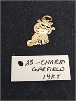 14 KARAT GARFIELD CHARM