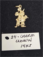 14 KARAT CLOWN CHARM