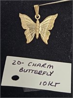 10 KARAT BUTTERFLY CHARM