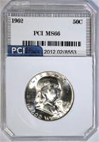 1962 FRANKLIN HALF DOLLAR PCI SUPERB