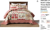 MarCielo 3 Piece Christmas Quilt Set