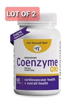 Lot of 2, See Yourself Well CoQ10 Ubiquinone, Coen