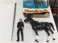 Marx action figure and Thunderbolt horse