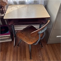 Vintage School Desk and Chair