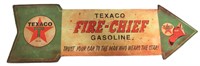 TEXACO METAL ARROW ADVERTISING SIGN