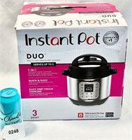 Instant Pot Duo 3 Quart Pressure Cooker Open Box