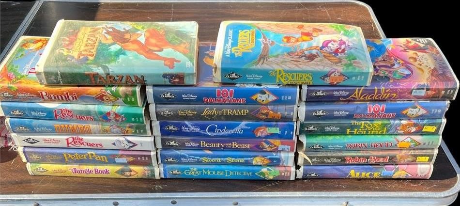 Vintage Disney Black Diamond VHS Movies