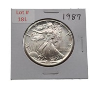 1987 1oz Fine Silver Eagle