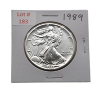 1989 1oz Fine Silver Eagle