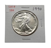 1990 1oz Fine Silver Eagle