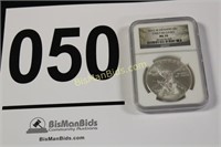 2012 W Infantry Silver Dollar MS70