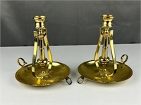 Vintage Baldwin Brass tilt candlesticks