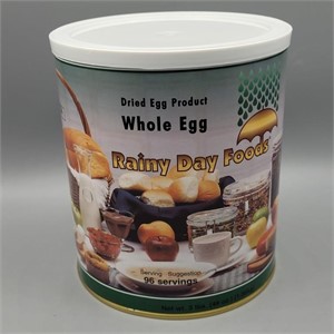 DRIED WHOLE EGGS 48 OZ 3 LBS. RAINY DAY FOODS