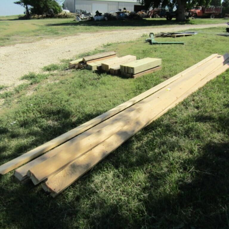 Pile of various 2x6 new lumber